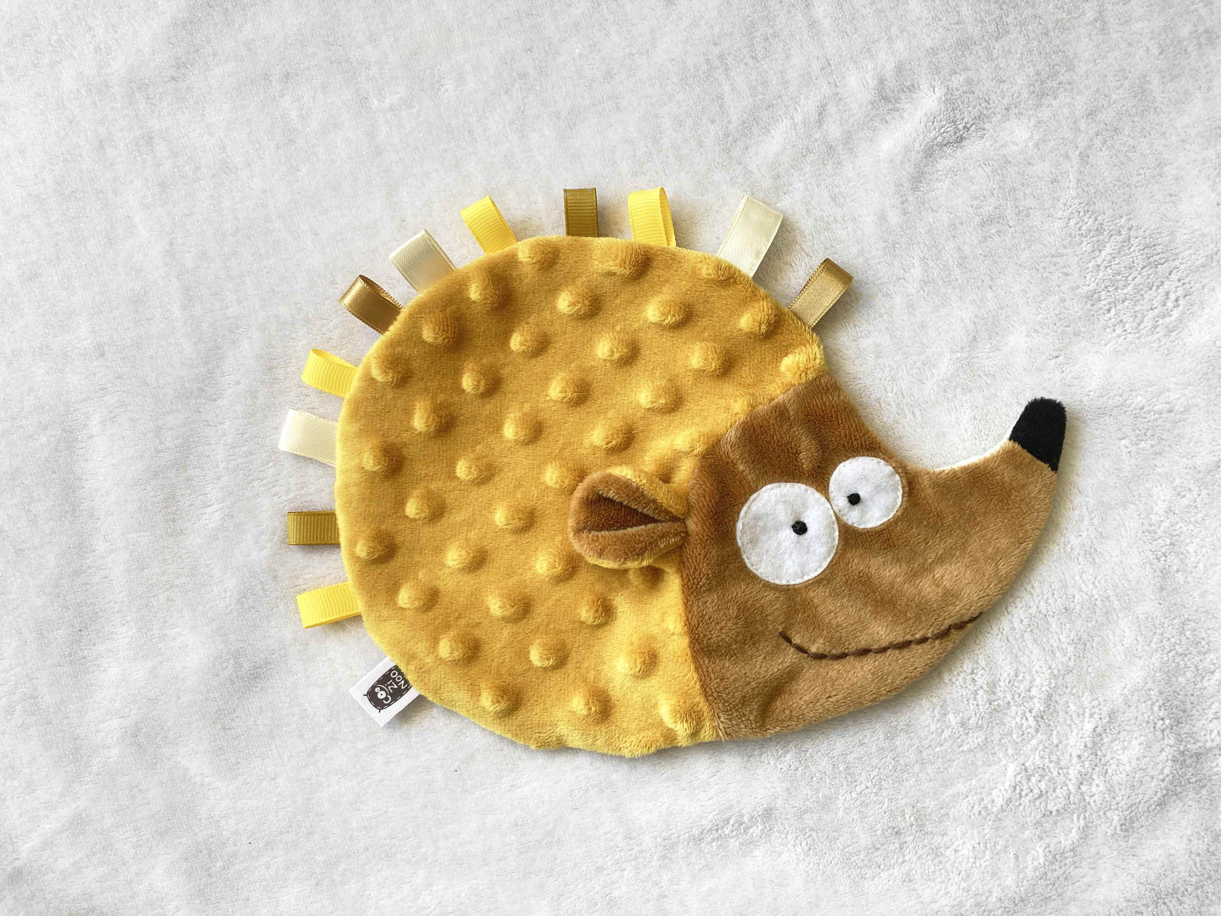 Marionnette Hérisson En Peluche – 13x18x13 Cm – Tête Et Pattes Mobiles – Jeu De Doigts Et Imagination