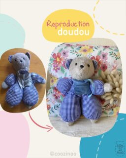 Reproduction doudou d’enfance ours ✨

Max et son doudou, c’est un lien sentimental très fort : 
« Je vous contacte afin de procéder à la reproduction de mon doudou d’enfance adoré, Dédé. Lors d’un voyage en Italie en 2018, j’ai malheureusement égaré Dédé et malgré les nombreuses recherches il n’a pas été retrouvé. J’étais inconsolable, et même si ça va mieux maintenant, dès que j’ai trouvé votre compte j’ai immédiatement pensé à lui, et c’est pour cela que je décidé de vous confier sa reproduction.
C’était un doudou que j’apportais partout donc il a très souvent dû être rafistoler (merci à ma chère mamie) jusqu’au jour où il a perdu la tête ! Ma maman avait échangé son corps avec celui d’un autre doudou » 

Et à en croire son retour suite à la reproduction que j’en ai fait (avant même de le recevoir, puis une fois reçu) c’est tout une partie de son enfance qui est revenue :

« Bonsoir, juste wow c’est incroyable ! J’avais déjà des attentes mais vous les avez clairement dépassées, il est sublime ! J’ai tellement hâte de le recevoir, absolument tout est parfait. Merci milles fois et bravo pour votre travail époustouflant, je suis vraiment bluffé de la ressemblance. C’est la première fois que je commande chez une artiste indépendante et je ne le regrette pas, c’est exactement ce à quoi je m’attendais !! Encore merci »

« Grâce au travail minutieux de Céline, j’ai pu retrouver mon doudou d’enfance. Il est avec moi chaque soir et à chaque escapade. La reproduction est bluffante, si on l’avait redonné ce doudou enfant je n’aurai pas fait la différence ! Merci mille fois de nous remplir les yeux d’étoiles et de faire de nos rêves une réalité. »

#reproductiondoudou #doudoudenfance #refairedoudoualidentique #recreerdoudou #doudouperdu reproductionanciendoudou doudoufaitmain doudoucousumain creationsfrancaises fabriqueenfrance artisanatfrancais creationartisanale creatricefrancaise doudouoriginal coozinoo doudousurmesure creationdoudou avantapres vieuxdoudou renovationdoudou reproductionvieuxdoudou sosdoudou