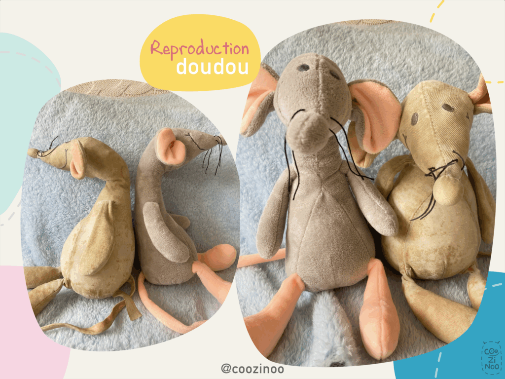 reproduction doudou rat souris